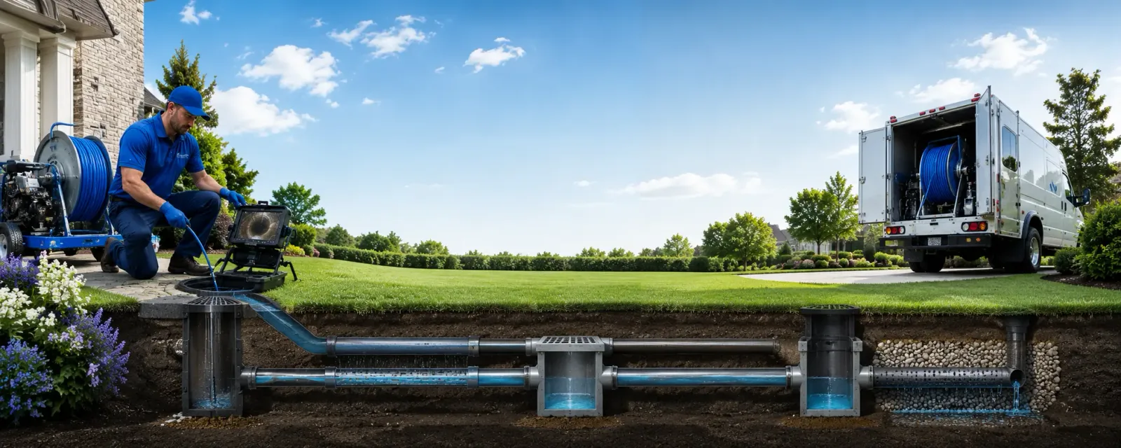 Outdoor drain cleaning information for Crawford, WV